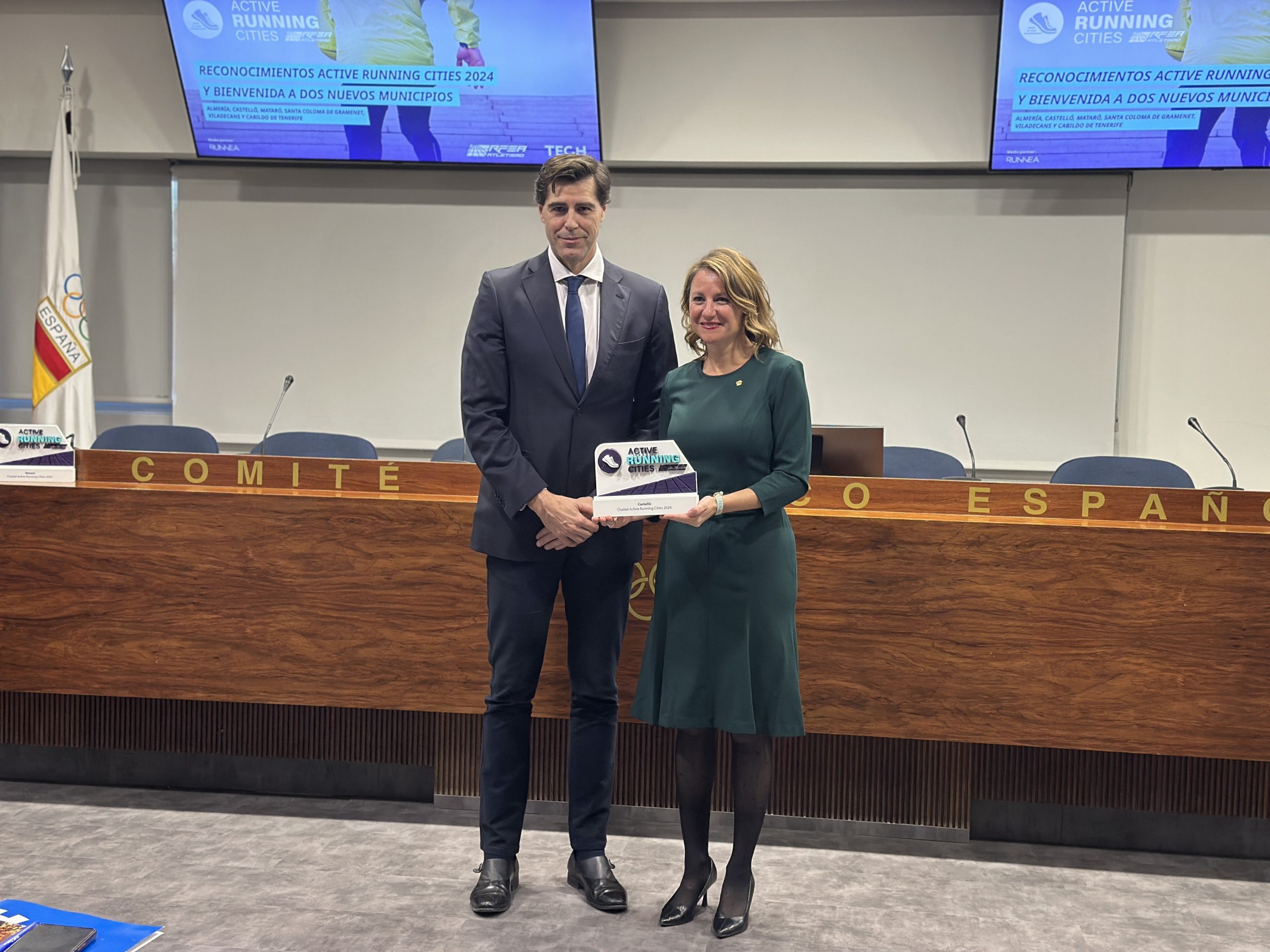 Municipio de Castelló de la Plana recibe el reconocimiento Active Running Cities